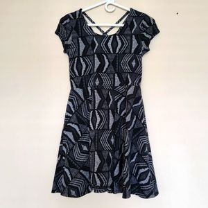 Black patterned dress